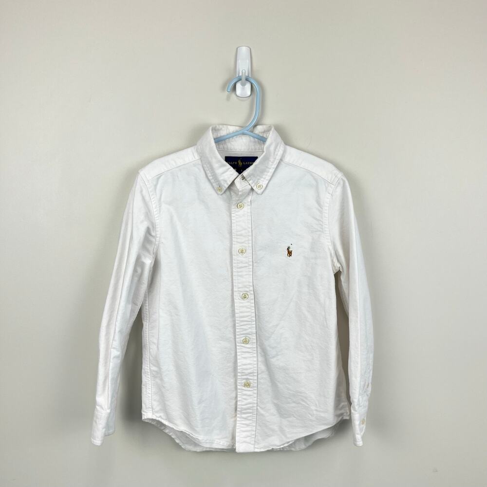 Ralph Lauren The Iconic Button Down Oxford Shirt White 6